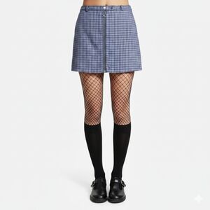 Wild Fable | Plaid Zipper Front Skirt L